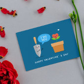 Ik heb je een fijne Valentijnsdag gegraven | Liefd Feestdagenkaart