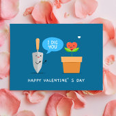 Ik heb je een fijne Valentijnsdag gegraven | Liefd Feestdagenkaart