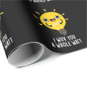 Ik heb je een hele watt elektriciteit gegeven, pun cadeaupapier (Rol Hoek)