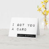 Ik heb je een kaart, een gelukkige verjaardag, gra kaart (Gele Bloem)