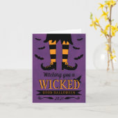 Ik heb je een schimmige goede halloween opgehangen kaart (Gele Bloem)