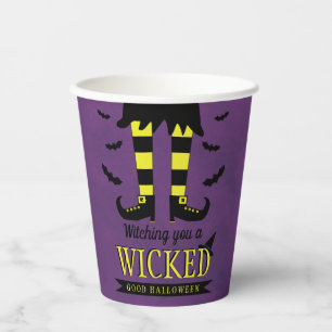 Ik heb je een schimmige goede halloween opgehangen papieren bekers