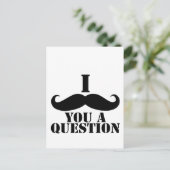 Ik heb je een vraag gesteld briefkaart (Staand voorkant)