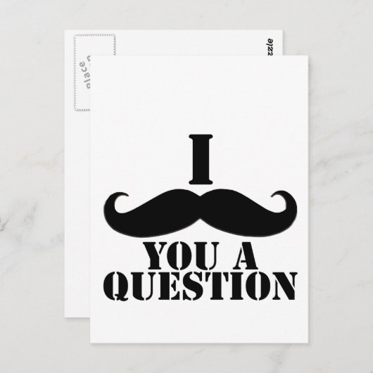 Ik heb je een vraag gesteld briefkaart (Voorkant / Achterkant)