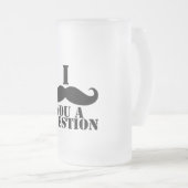 Ik heb je een vraag gesteld matglas bierpul (Voorkant rechts)