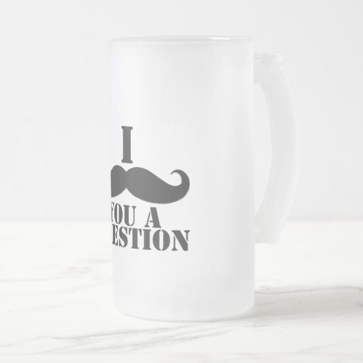 Ik heb je een vraag gesteld matglas bierpul (Voorkant rechts)