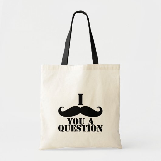 Ik heb je een vraag gesteld tote bag (Voorkant)