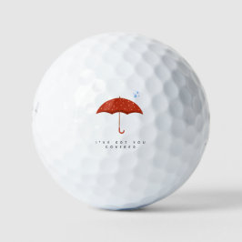 'Ik Heb Je Gedekt' Paraplu Moppig Opbeurend Golfballen