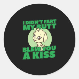 Ik heb je geen kus laten bloeien. ronde sticker