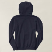 Ik heb je gehoord - Navy Hoodie (Design achterkant)