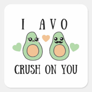 Ik heb je gekleed. vierkante sticker