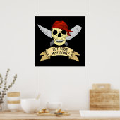 Ik heb je geluisje gemaakt, grappig hoofd van Chef Poster (Keuken)