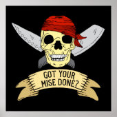 Ik heb je geluisje gemaakt, grappig hoofd van Chef Poster (Voorkant)