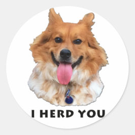 IK HEB JE GEZEGD RONDE STICKER