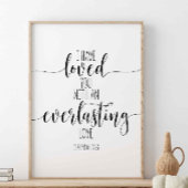 Ik heb je graag een, Jeremiah 31:3. Poster