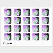 Ik heb je heks Halloween laten zien Vierkante Sticker (Vel)