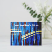 Ik heb je iets te vertellen briefkaart (Staand voorkant)