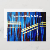 Ik heb je iets te vertellen briefkaart (Voorkant / Achterkant)