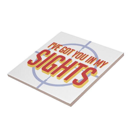 Ik heb je in mijn vizier - Soldaat 76 Tegeltje (Zijkant)