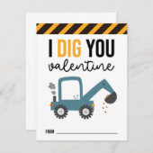 Ik heb je Kinder Valentijn Kaart gegraven (Voorkant / Achterkant)