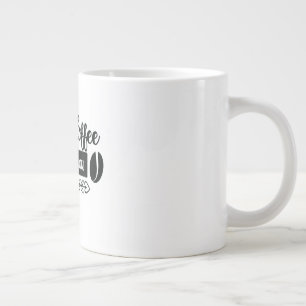 Ik heb je koffie nodig. grote koffiekop