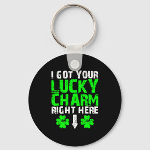 Ik heb je Lucky Charm hier St. Patrick's Day Sleutelhanger