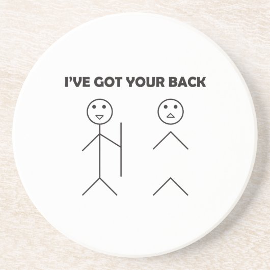 Ik heb je mannen. zandsteen onderzetter (Voorkant)