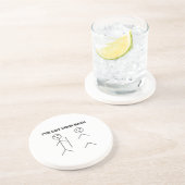 Ik heb je mannen. zandsteen onderzetter (Zijkant)