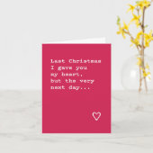 Ik heb je mijn hart gegeven kaart (Gele Bloem)