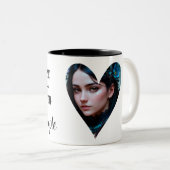 Ik heb je minder gegeten dan andere mensen tweekleurige koffiemok (Voorkant rechts)