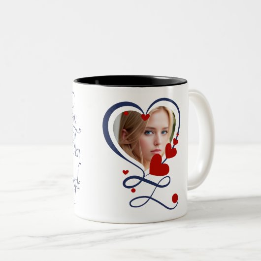 Ik heb je minder gegeten dan andere mensen tweekleurige koffiemok (Voorkant rechts)