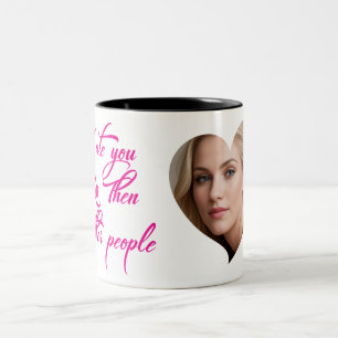 Ik heb je minder gegeten dan andere mensen tweekleurige koffiemok