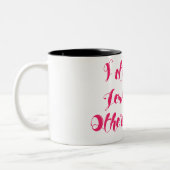 Ik heb je minder gegeten dan andere mensen tweekleurige koffiemok (Links)