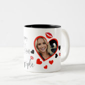 Ik heb je minder gegeten dan andere mensen tweekleurige koffiemok (Voorkant rechts)