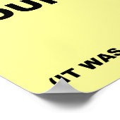 Ik heb je neus grappige Poster gevonden. (Hoek)