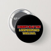 Ik heb je niet geslagen ronde button 5,7 cm (Voorkant /achterkant)