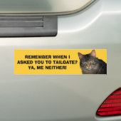 Ik heb je niet gevraagd om bumperkleven - Grumpy A Bumpersticker (Op auto)