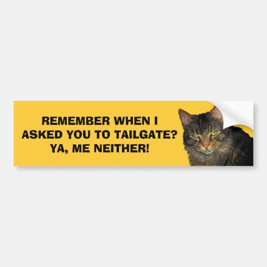 Ik heb je niet gevraagd om bumperkleven - Grumpy A Bumpersticker (Voorkant)
