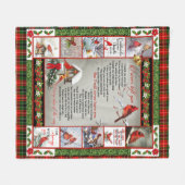 Ik heb je nooit achtergelaten... kardinaal, mooi c fleece deken (Voorkant (Horizontaal))