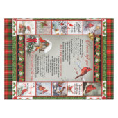 Ik heb je nooit achtergelaten... kardinaal, mooi c tafelkleed (Voorkant (Horizontaal))