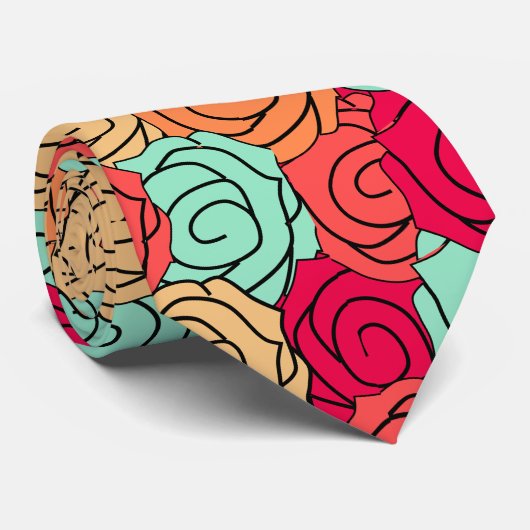 Ik heb je nooit een Rozen tuin beloofd Stropdas (Opgerold)