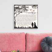 Ik heb je nooit verlaten canvas afdruk (Insitu (Woonkamer))