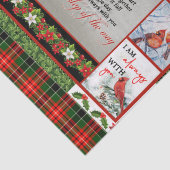 Ik heb je nooit verlaten, kerstkardinaal Kilt Tissuepapier (Detail)