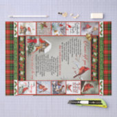 Ik heb je nooit verlaten, kerstkardinaal Kilt Tissuepapier (Craft)