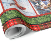 Ik heb je nooit verlaten, kerstkardinaal Quilt Bla Cadeaupapier (Rol Hoek)