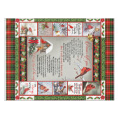 Ik heb je nooit verlaten, kerstkardinaal Quilt Bla Tafelkleed (Voorkant (Horizontaal))