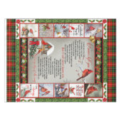 Ik heb je nooit verlaten, kerstkardinaal Quilt Bla Tafelkleed (Voorkant (Horizontaal))
