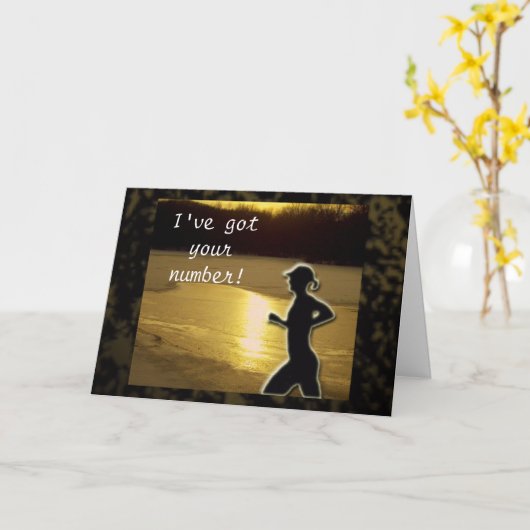 Ik heb je nummer kaart (Gele Bloem)