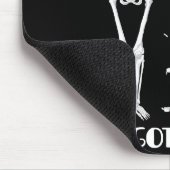Ik heb je rug. Funny skeletons mousepad. Muismat (Hoek)