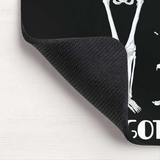 Ik heb je rug. Funny skeletons mousepad. Muismat (Hoek)